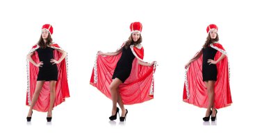 Komik bir konseptte kadın kraliçe