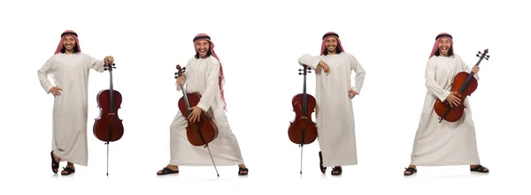 Арабські людина грає музичний інструмент — стокове фото