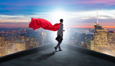 dağ tepesinde işadamı