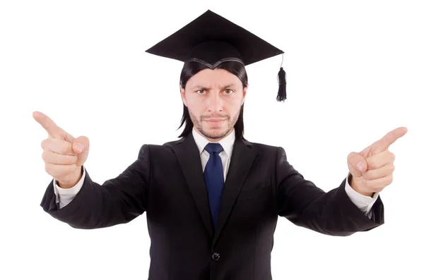 Rechter geïsoleerd op de witte achtergrond — Stockfoto