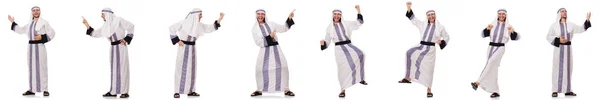 Männlicher Araber isoliert auf weißem Hintergrund — Stockfoto