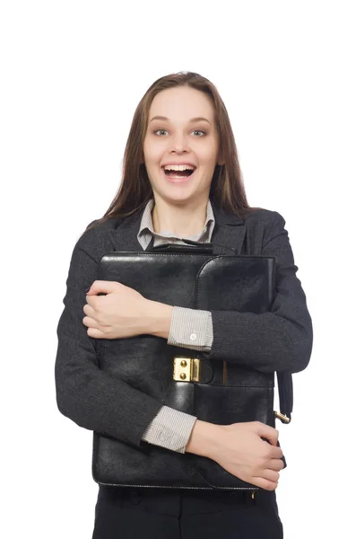 Femme en entreprise concept isolé sur blanc — Photo