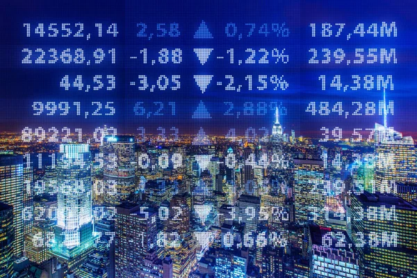 Trading concept with financial chart — Stock Photo, Image