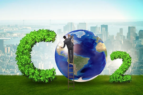 Ecological concept of greenhouse gas emissions — Stock Photo, Image