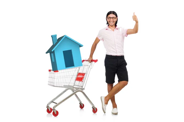 Людина в концепції купівлі нерухомості — стокове фото