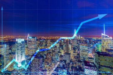Mali grafik ile ticaret kavramı