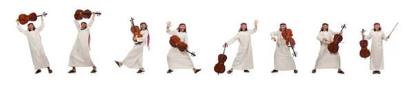 Arab man spela musikinstrument — Stockfoto