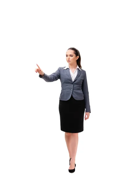 Young businesswoman isolated on white background Stock Picture