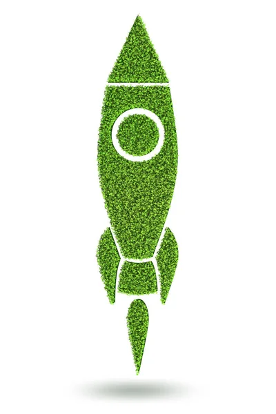Groen milieuvriendelijk voertuigconcept-3D rendering — Stockfoto
