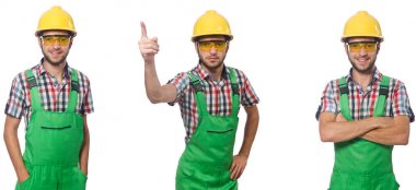 Beyaz izole sanayi işçisi 