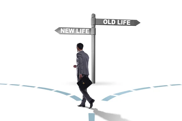 Έννοια της νέας και παλαιάς ζωής — Φωτογραφία Αρχείου