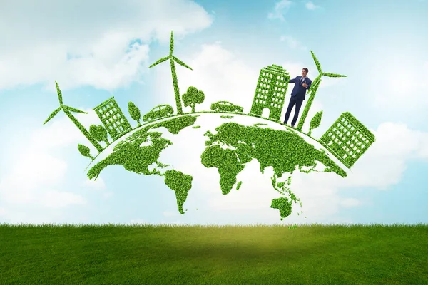 Begreppet ren energi och miljöskydd — Stockfoto
