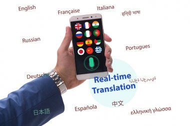 Akıllı telefon uygulaması ile gerçek zamanlı çeviri kavramı