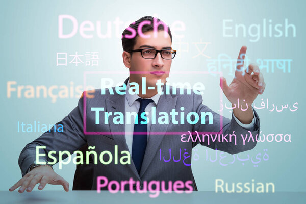 Concept of real time translation from foreign language