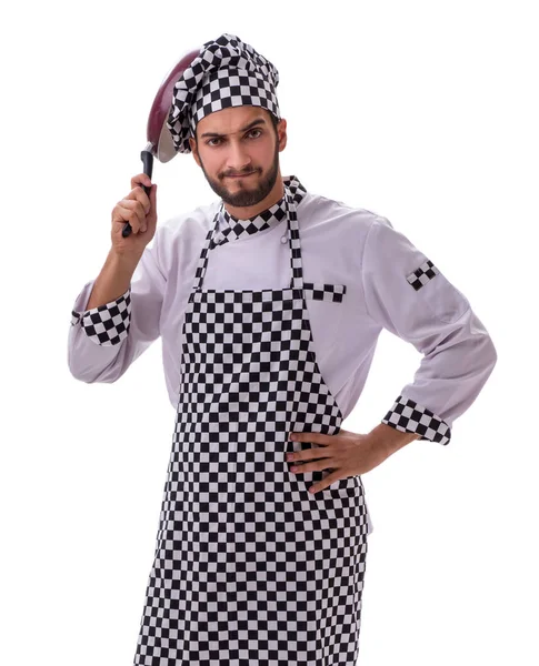 Muž kuchař izolované na bílém pozadí — Stock fotografie