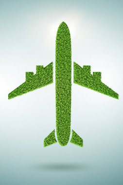 Yeşil çevre dostu araç konsepti - 3d render