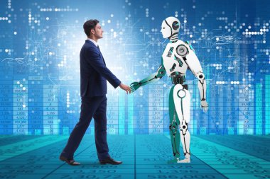 İnsanlar ve robotlar arasındaki işbirliği kavramı