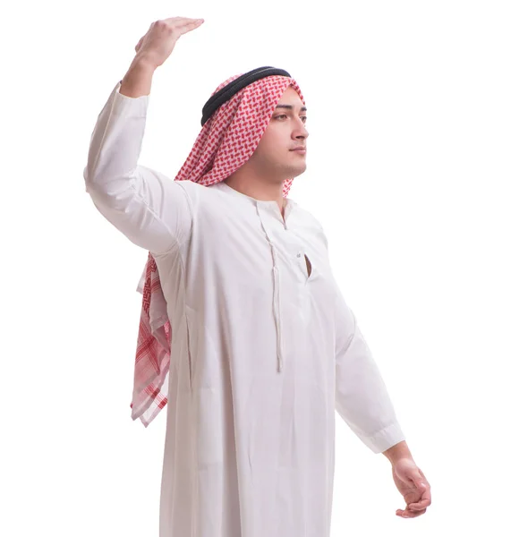 Empresário árabe isolado no fundo branco — Fotografia de Stock