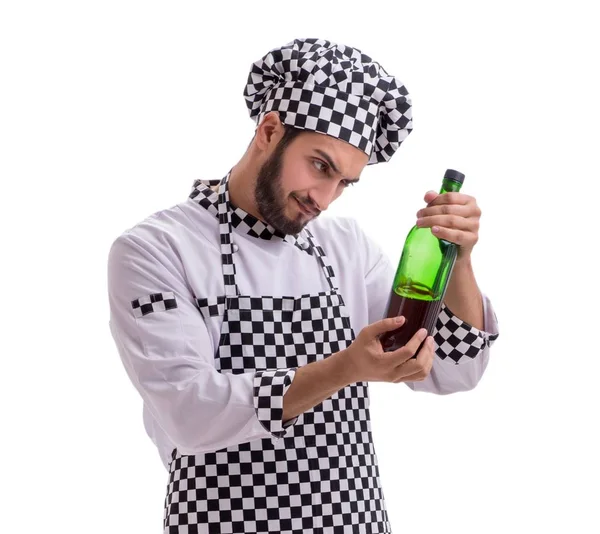 Cocinero macho aislado sobre el fondo blanco —  Fotos de Stock