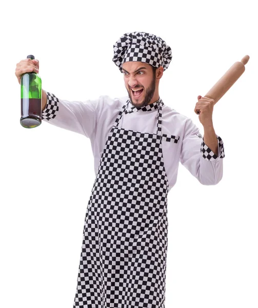 Male cook isolated on the white background — Stock Photo, Image