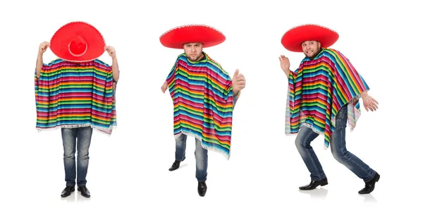 Divertido mexicano aislado en blanco — Foto de Stock