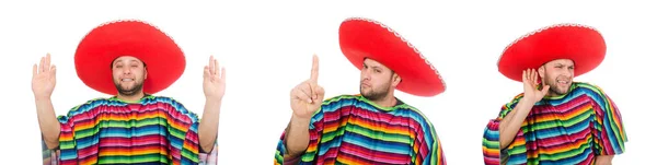 Grappig Mexicaans geïsoleerd op wit — Stockfoto