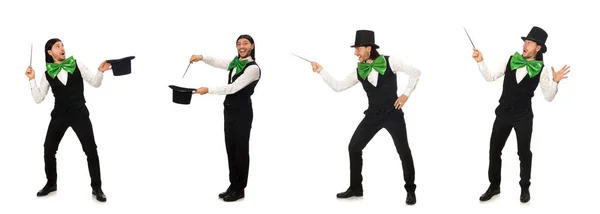 Omul cu cravată verde mare în concept amuzant — Fotografie, imagine de stoc