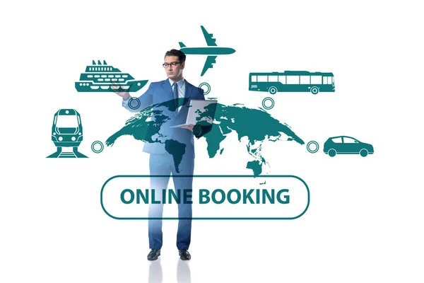 Concept of online booking for trip