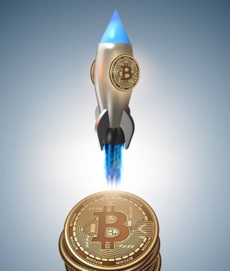 Engelleme zinciri kripto para kavramında bitcoinler - 3 oluşturma