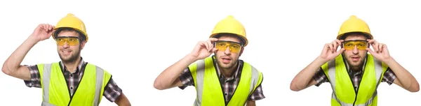 Industrial worker isolated on white — Stock Photo, Image