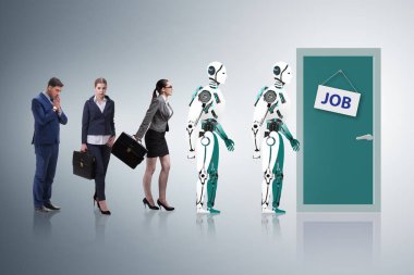 Kadın erkek ve robot iş için yarışıyor