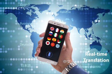 Akıllı telefon uygulaması ile gerçek zamanlı çeviri kavramı