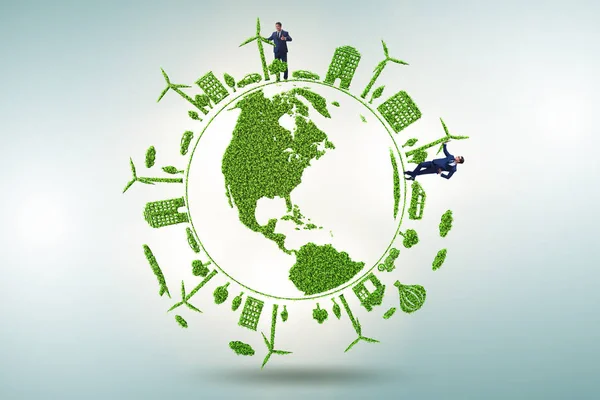 Begreppet ren energi och miljöskydd — Stockfoto