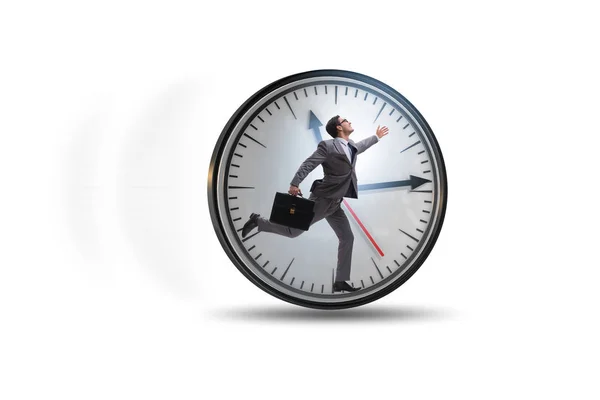 Affärsman anställd i time management koncept — Stockfoto