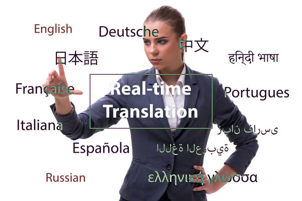 Concept of online translation from foreign language