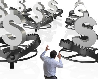 İşadamı dolar tarafından tuzağa düşürüldü.