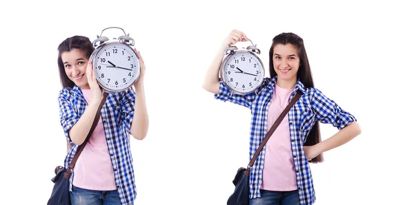 Studenten die de deadlines voor haar studie niet halen — Stockfoto