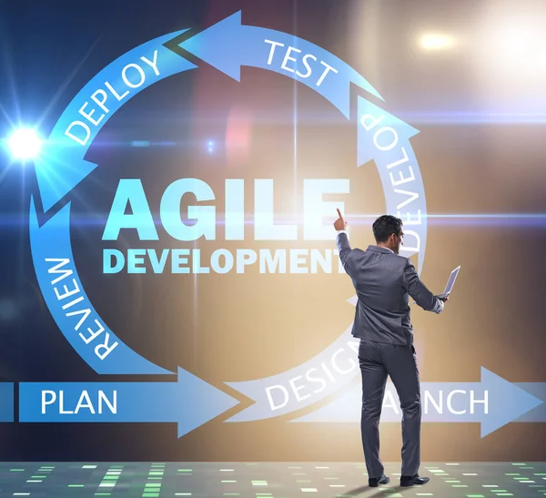 Concept van agile software ontwikkeling — Stockfoto