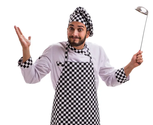 Male cook isolated on the white background — Stock Photo, Image