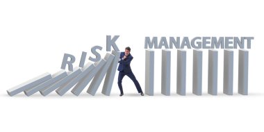 Risk yönetimi kavramında iş adamı