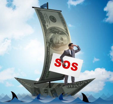 İş adamı teknedeki SOS mesajı için yardım istiyor.