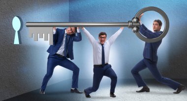 Takım işadamları ve takım çalışması konsepti