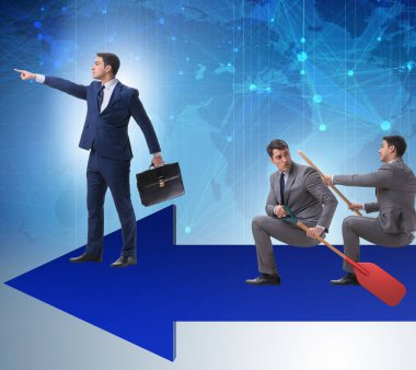 İş adamının iş konsepti çizelgesi