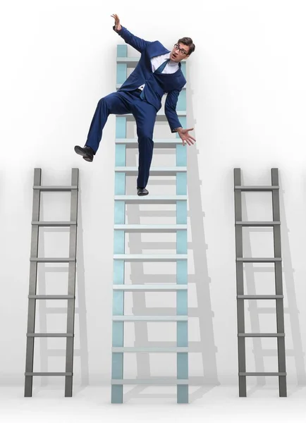 The employee being fired and falling from career ladder — Stock Photo, Image