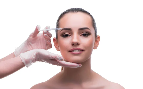 Woman in beauty concept having botex facelift Stock Picture