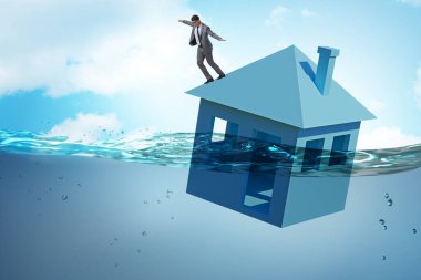 İnsanlarla ipotek geri ödeme hatası kavramı