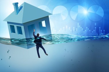 İnsanlarla ipotek geri ödeme hatası kavramı