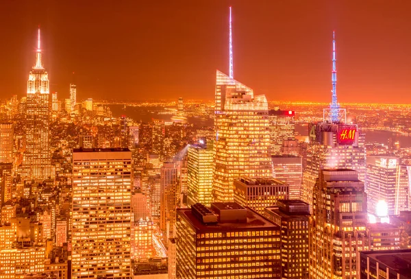 New York - DECEMBER 20, 2013: Zicht op Lower Manhattan op Decembe — Stockfoto