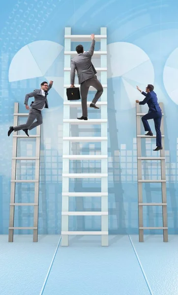 Career progression concept with various ladders — Stock Photo, Image