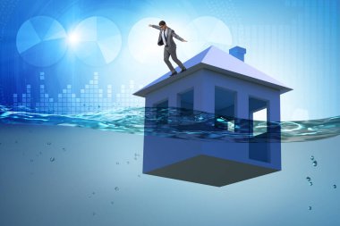 İnsanlarla ipotek geri ödeme hatası kavramı